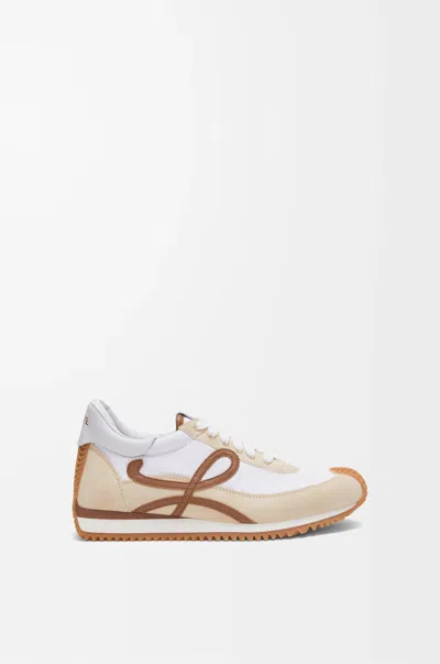 Loewe Flow Runner 2.0 Leather-trimmed Shell And Suede Sneakers In Animal Print