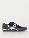 Loewe Flow Runner Technical Mesh And Suede In 蓝色