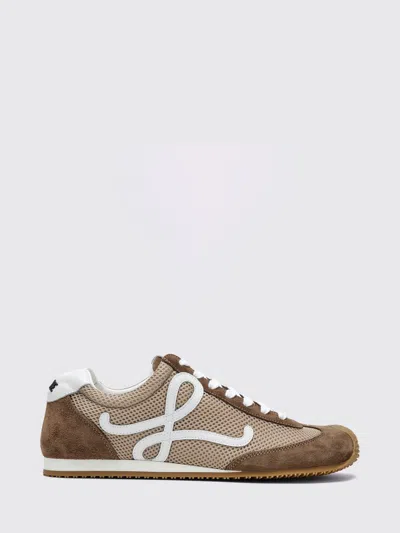Loewe Sneakers Men Color Beige In Brown