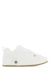 Loewe White Denim Deconstructed Sneakers In White