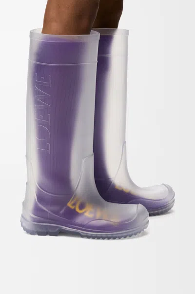 Loewe Socks In Wool Size: S For Woman In Purple
