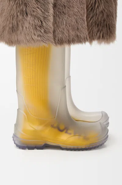 Loewe Socks In Wool Size: S For Woman In Yellow
