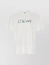 Loewe Soft Cotton Crew Neck Short Sleeve T-shirt In White