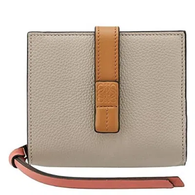 Loewe Soft Grained Calfskin Compact Wallet In Yellow