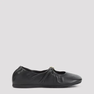 Loewe Nappa Pebble Ballet Flats In Black