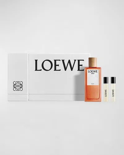 Loewe Solo Ella Eau De Parfum And Vial Fragrance Set In White