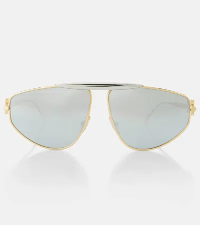 Loewe Spoiler Aviator Sunglasses In Gold