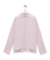Loewe Womens Baby Light Pink Turn-up Long-sleeve Cotton-poplin Shirt In Purple