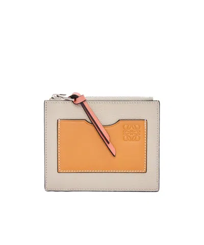 Loewe Square Card Bag In Nude