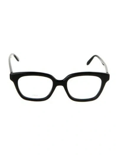 Pre-owned Loewe Square Clear Sunglasses In Black