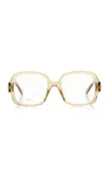 Loewe Square-frame Acetate Glasses In Neutral