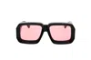 Loewe Oversized Square Monochromatic Sunglasses In 01y