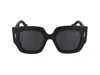 Loewe Anagram Acetate Square Sunglasses In Black