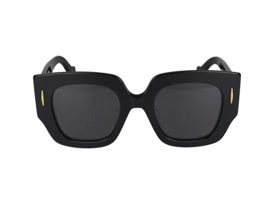 Loewe Anagram Acetate Square Sunglasses In Black