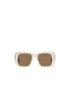 Loewe Square Frame Sunglasses In White