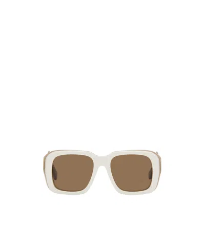 Loewe Square Frame Sunglasses In White