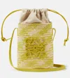 LOEWE SQUARE MINI RAFFIA BUCKET BAG