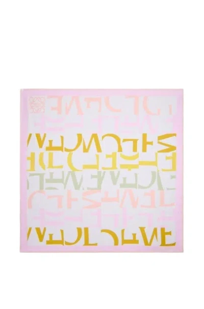 Loewe Square Scarf In Multi