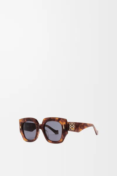 Loewe Square Screen Sunglasses For Woman In Brown