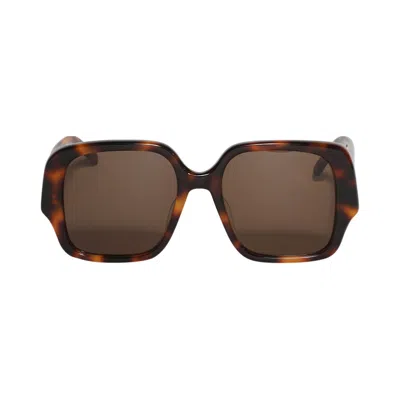 Pre-owned Loewe Square Slim Sunglasses 'dark Havana/brown'
