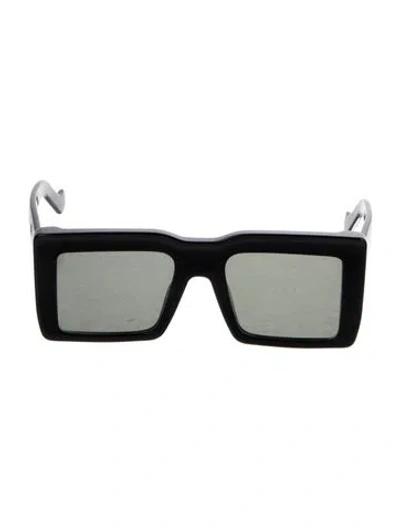 Pre-owned Loewe Square Tinted Sunglasses In Black