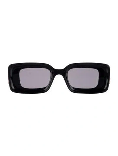 Pre-owned Loewe Square Tinted Sunglasses In Black