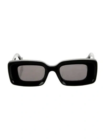 Pre-owned Loewe Square Tinted Sunglasses In Black