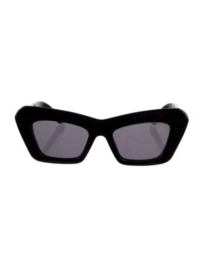 Pre-owned Loewe Square Tinted Sunglasses In Black