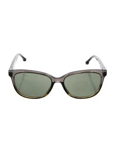 Pre-owned Loewe Square Tinted Sunglasses In Brown