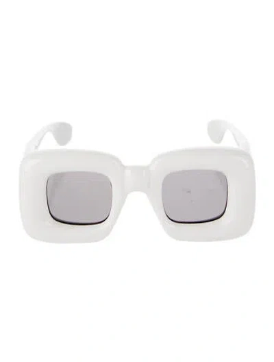 Pre-owned Loewe Square Tinted Sunglasses In Gray