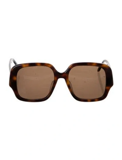 Pre-owned Loewe Square Tinted Sunglasses In Neutrals