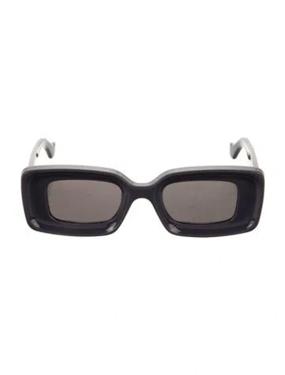 Pre-owned Loewe Square Tinted Sunglasses In Purple