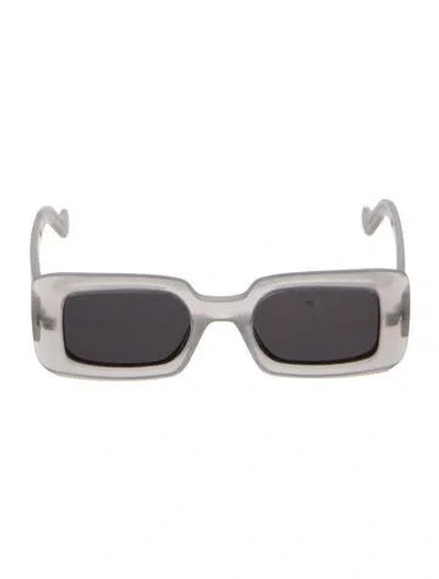 Pre-owned Loewe Square Tinted Sunglasses In Transparent