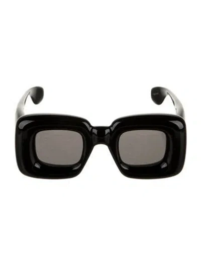 Pre-owned Loewe Square Tinted Sunglasses W/ Tags In Black