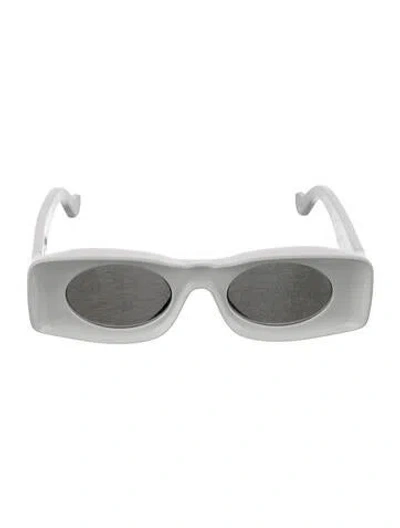 Pre-owned Loewe Square Tinted Sunglasses In White