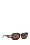 Loewe Tortoiseshell Rectangular Sunglasses In Brown