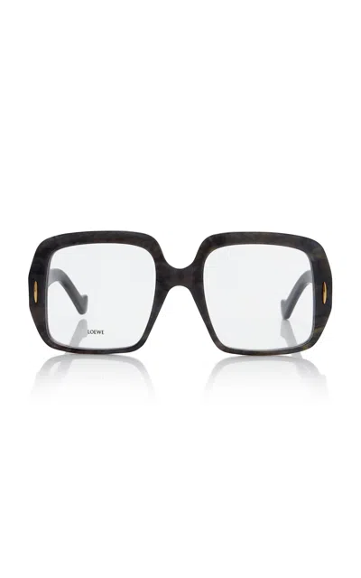 Loewe Square-frame Acetate Glasses In Black