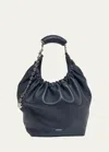 Loewe Squeeze Medium Shoulder Bag In Napa Leather In Neutral