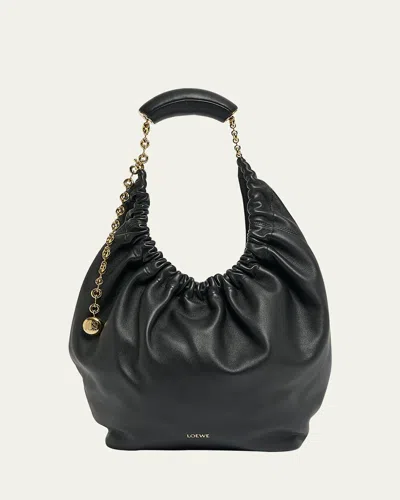 Loewe Schultertasche Squeeze Small Aus Leder In Black