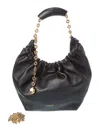 Loewe Small Leather Squeeze Top-handle Bag In Black