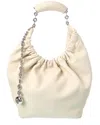 Loewe Squeeze Small Shoulder Bag In Napa Leather In White