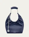 Loewe Squeeze Small Shoulder Bag In Napa Leather In Burgundy