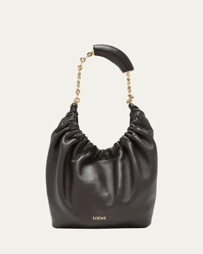 LOEWE SQUEEZE SMALL SHOULDER BAG IN NAPA LEATHER