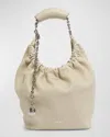 Loewe Squeeze Small Shoulder Bag In Napa Leather In Sea Salt