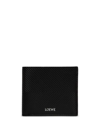 Loewe Bifold Wallet Stamped-tu Nd  Male In Black