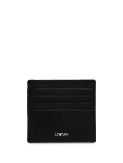 Loewe Open Cardholder Stamped-tu Nd  Male In Black