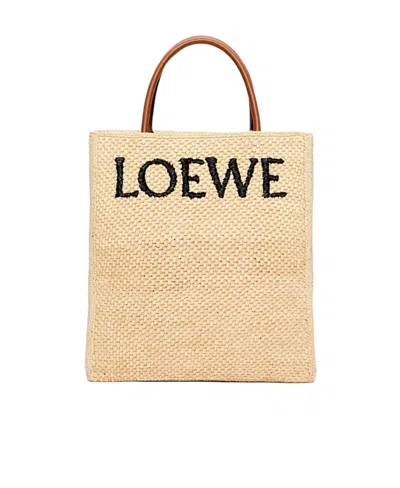 LOEWE A4 STANDARD TOTE BAG IN RAFFIA