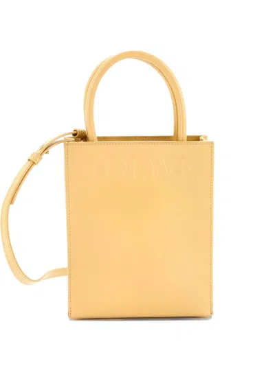 Pre-owned Loewe Standard A5 Convertible Leather Tote Bag In Neutral