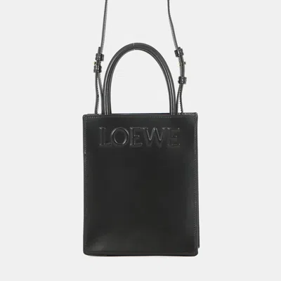 Pre-owned Loewe Standard A5 Tote 2-way Bag Blacka933s30x01 Calf Leather