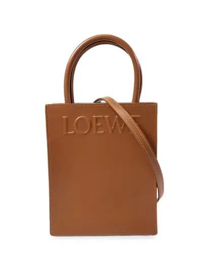Pre-owned Loewe Standard A5 Tote Bag In Brown